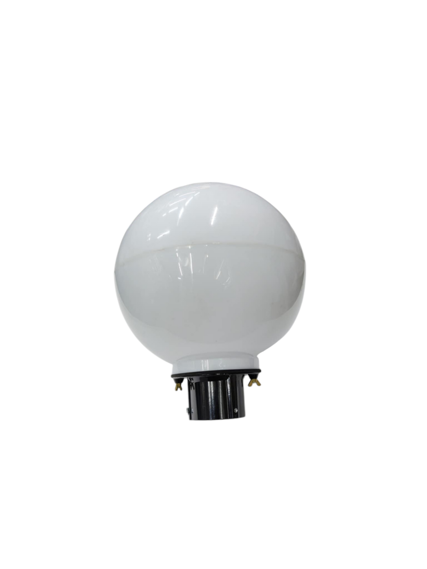 Amco 10 inch globe post connector white globe light fixture for outdoor lighting installation