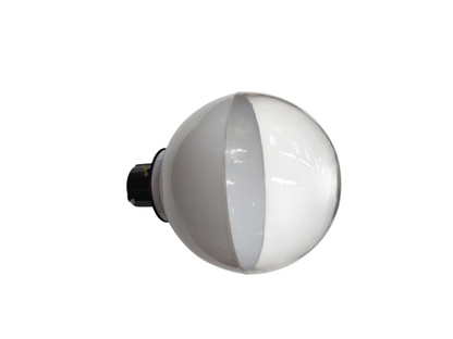 Amco 10 inch globe post connector white spherical lighting accessory for outdoor installation