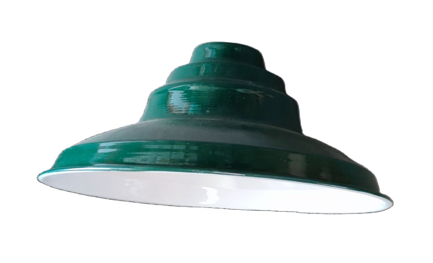 Amco 16 inch lamp cover Shallow Type in green finish designed for stylish lighting installations