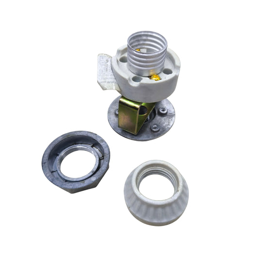 Amco E27 light socket long conduit with base and wiring accessories for easy installation