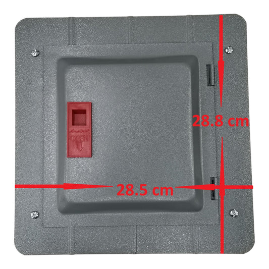America 3X3 Panel Board 6 Holes Distribution Panel for 2 Pole Plug in Circuit Breaker 4 Branches