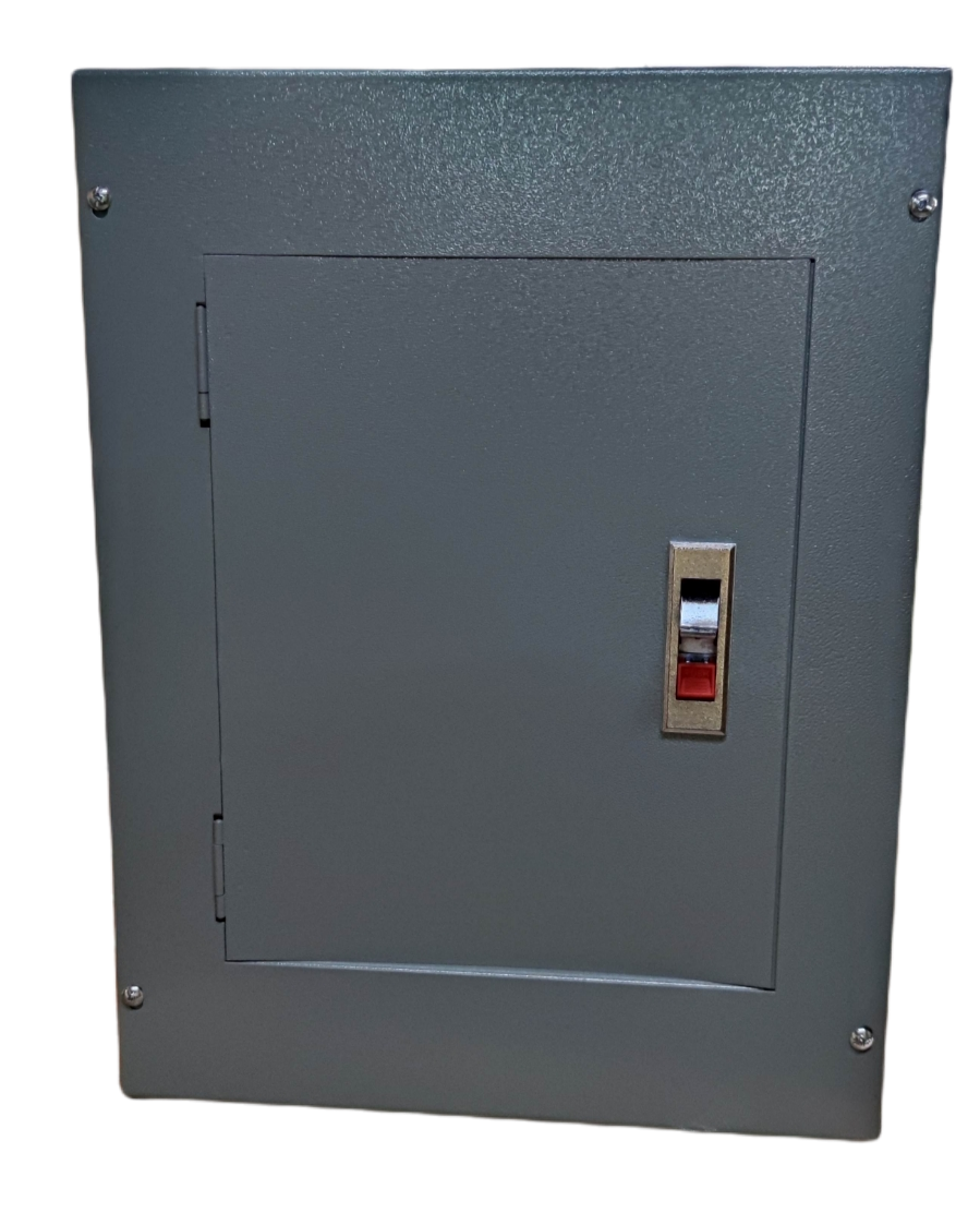 Gray 8 branches Panel Board Bolt on electrical panel board with latch and secure screws