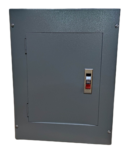 Gray 8 branches Panel Board Bolt on electrical panel board with latch and secure screws