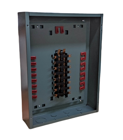 8 branches Panel Board Bolt on electrical panel board with metal casing and red connectors