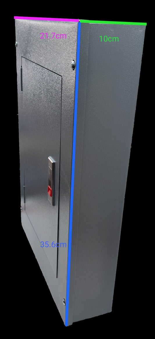 Electx Electrical Supply Center Main 2 Pole 10 Branches 2 Pole metal electrical panel box