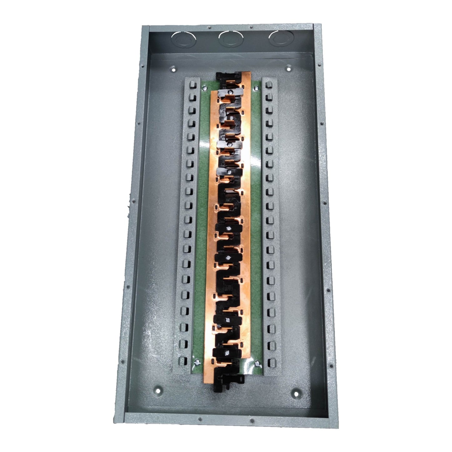 America 9X9 Panel Board 18 Holes Distribution Panel 16 Branches for 2 Pole Plug In Circuit Breaker Side Main Flush Mounted