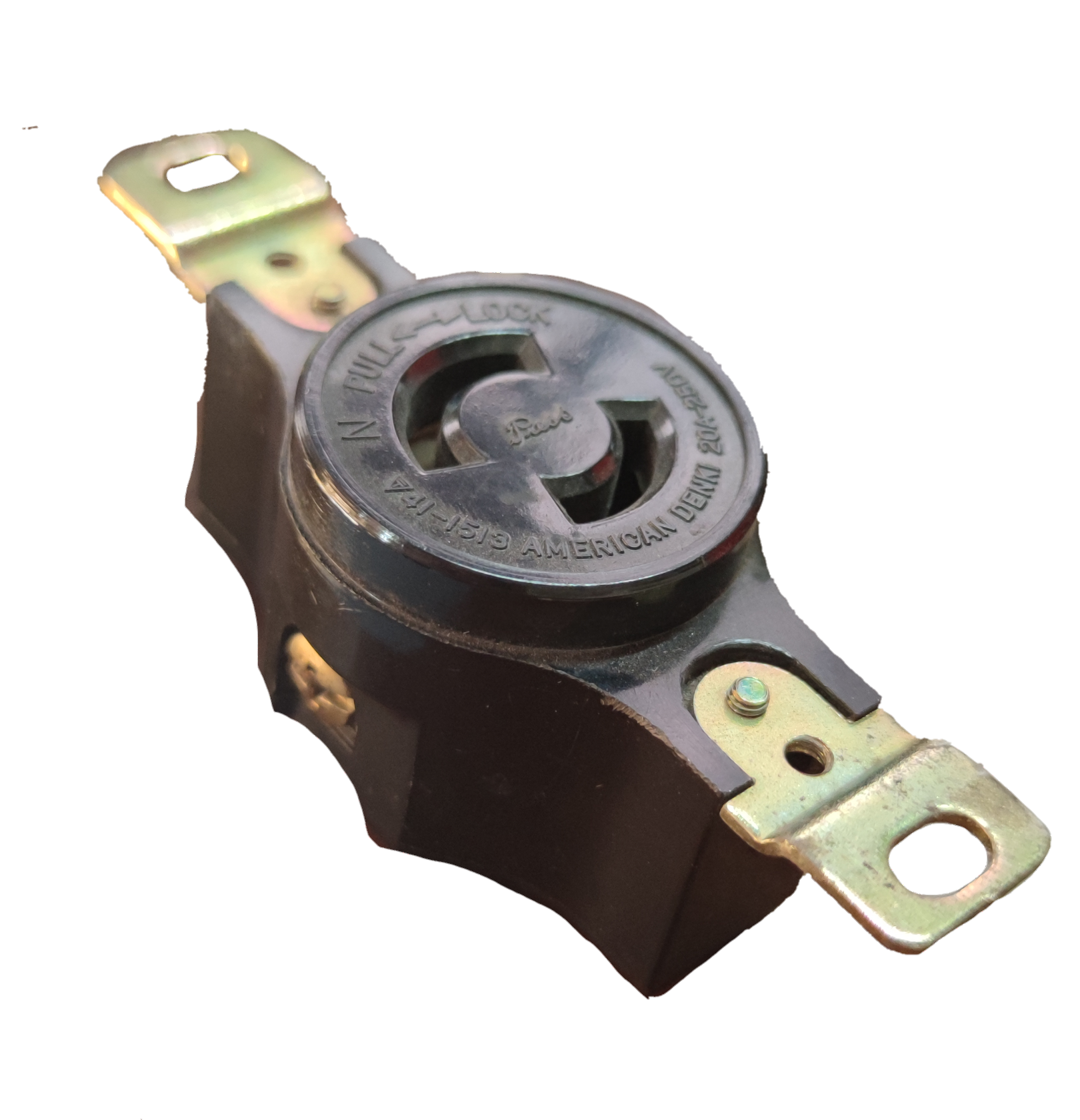 American Denki 2 pin 220V electrical socket with durable metal and plastic parts for secure connections