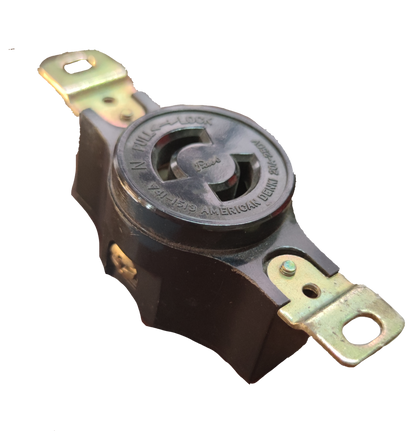 American Denki 2 pin 220V electrical socket with durable metal and plastic parts for secure connections
