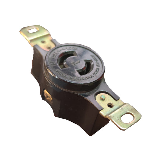 American Denki 2P 2 Pin 20A 220V Twistlock Outlet Twist Lock Outlet Flush Type