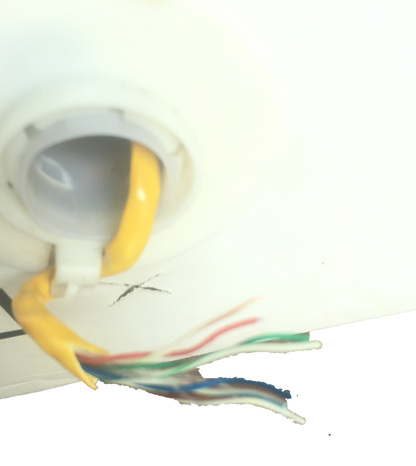 AMP CAT5e UTP LAN cable 300 meters in white with exposed inner wires for network connections