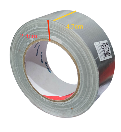 Armak duct tape 2 inch roll with silver adhesive tape for sealing and repairs