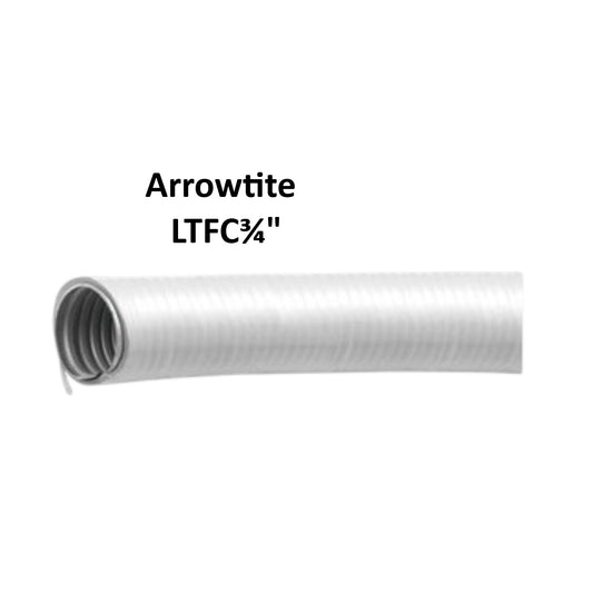 Arrowtite Liquidtight Flexible Hose 20mm white corrugated conduit with visible spiral core