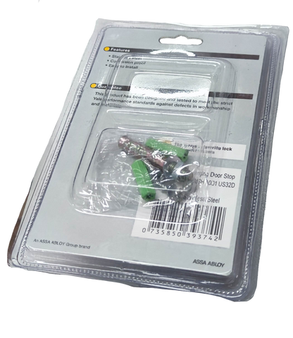 Yale heavy duty hanging door stop with durable stainless steel construction for secure door control