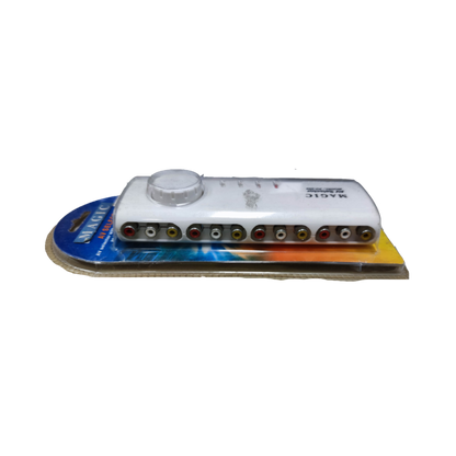 Magic audio video selector switch with multiple input and output ports for versatile connectivity