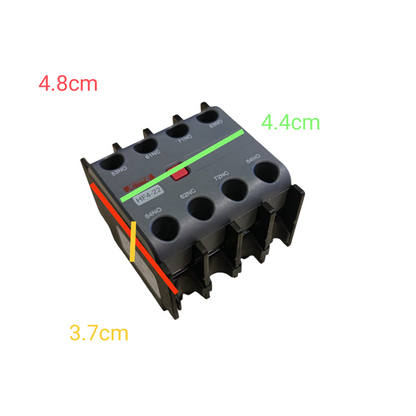 Himel 2NO-2NC Auxiliary Contact with four connection terminals for electrical applications