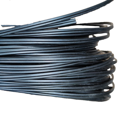 Philflex AWG 18 Telephone Drop Wire black insulated cable coiled for telecommunication use