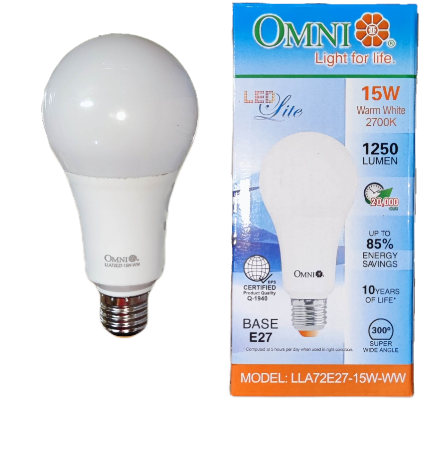 Omni 15W LED Bulb E27 220V A72
