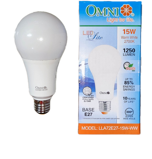 Omni 15W LED Bulb E27 220V A72