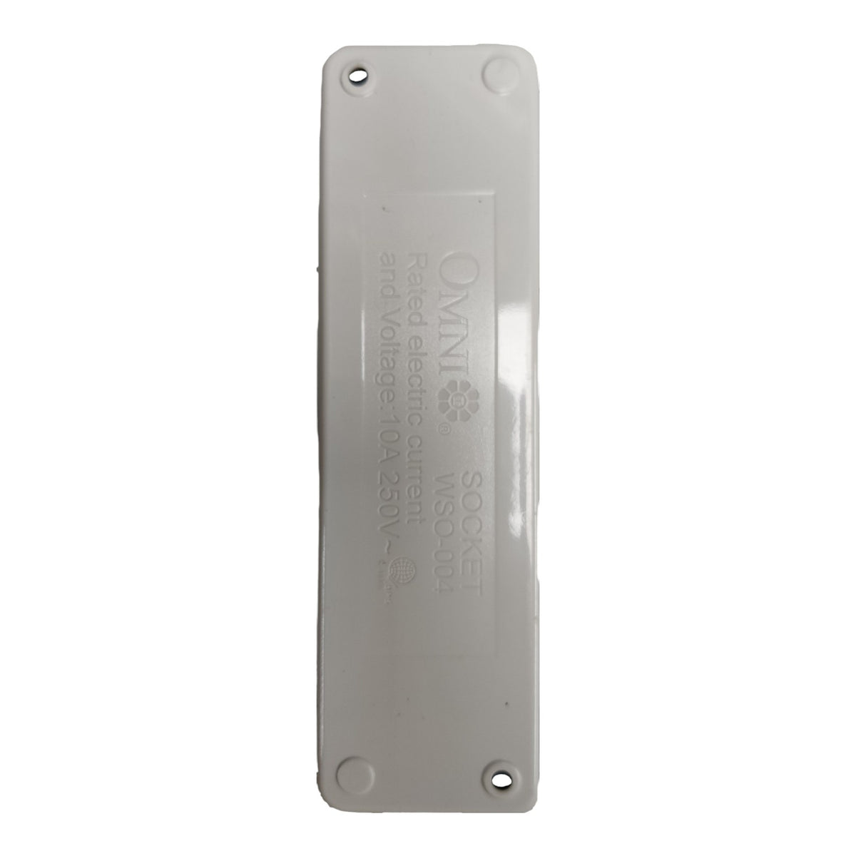 Omni  4 Gang Flat Pin and Round Extension Outlet Surface Type Outlet  WSO-004
