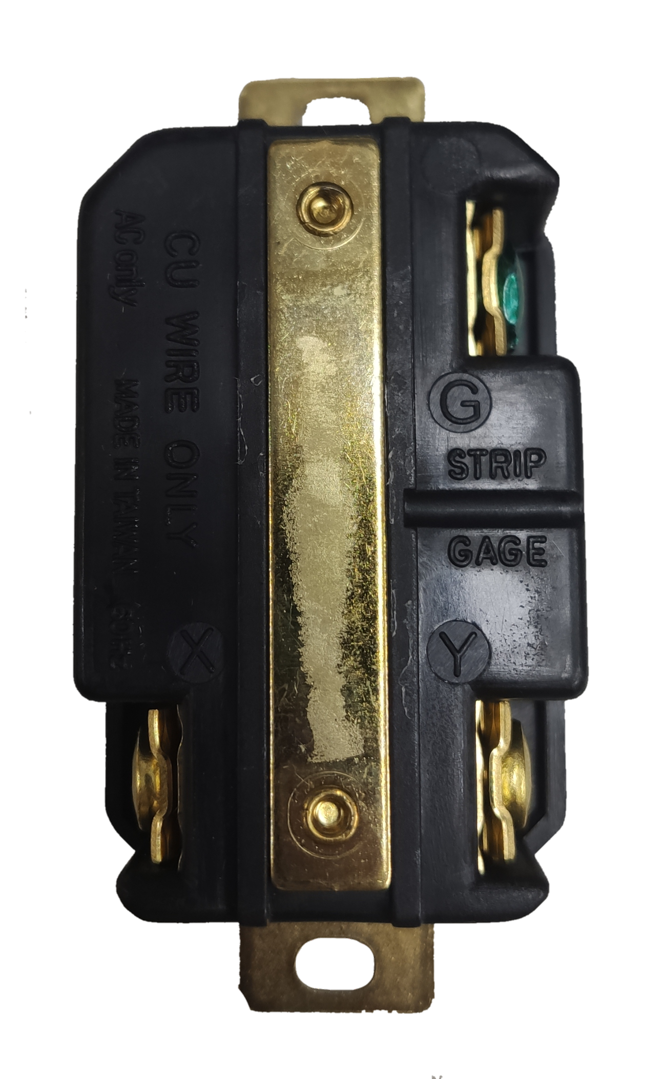 Grippes 30A Twist Lock Outlet 2P+E (3P) 250V (NEMA L6) WJ6331B, Twistlock