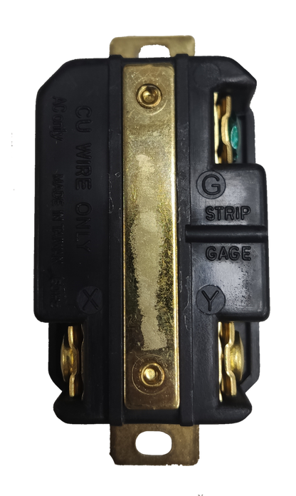 Grippes 30A Twist Lock Outlet 2P+E (3P) 250V (NEMA L6) WJ6331B, Twistlock