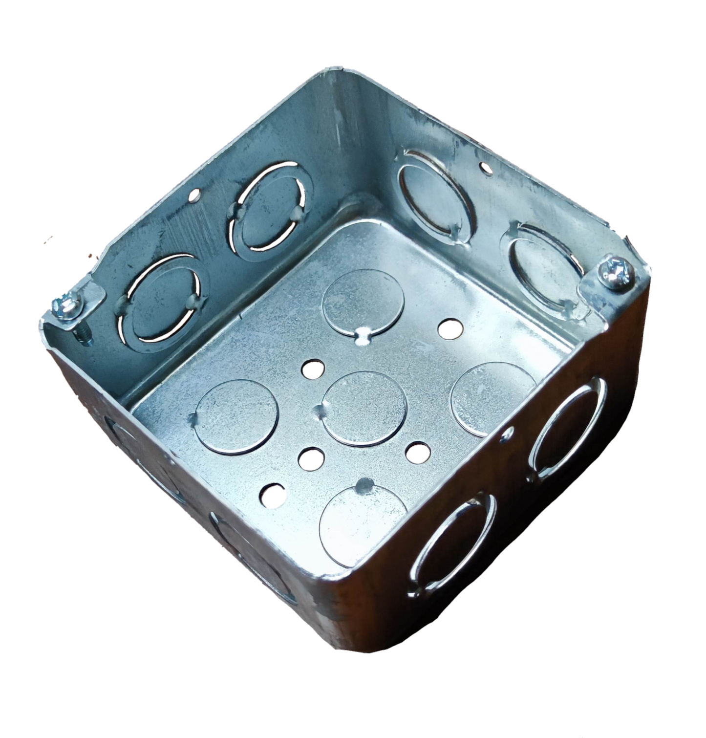 ROYU 4" x 4" Square Box with Cover AWG18 REMUB04A/REMUB03A, Junction Box 4 1/16 x 4 1/16 Metal Box
