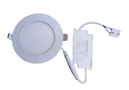 Firefly 6W LED Round Recessed Slim Downlight 220V Cool White 120mm