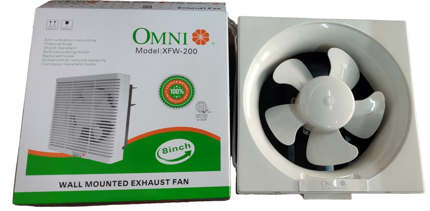 Omni Exhaust Fan 8" Wall Type ,Exhaust Fan 8 Inches 220V