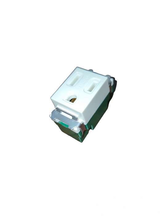Omni Flat Pin Outlet with Ground 16A 250V Classic Series WEG-203