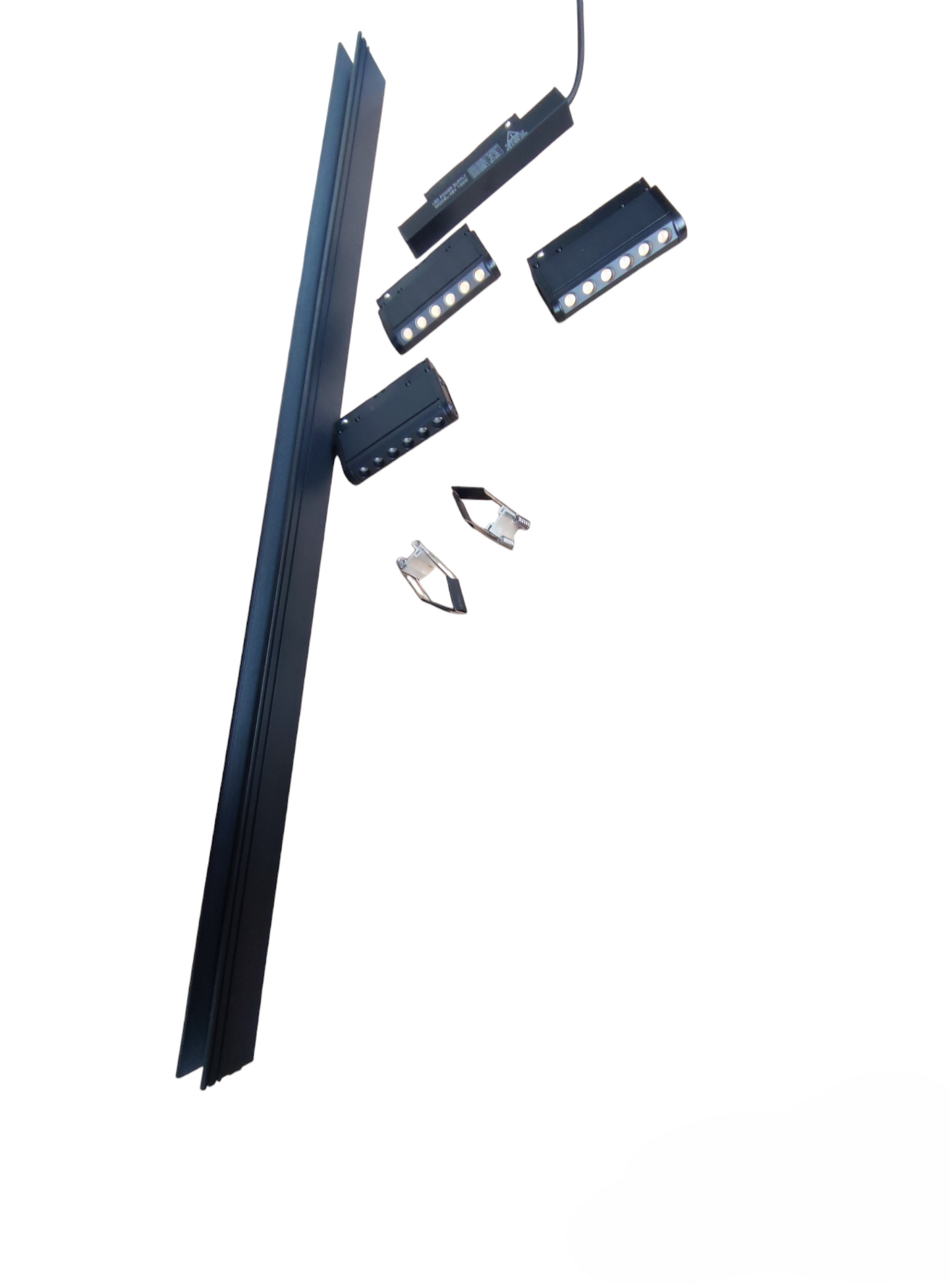 Magnetic Track Light 1 Meter 50mm with 3Pcs Rotary Grille Track Light Daylight 6500K 220V ( ILLUMIQ TERRA)