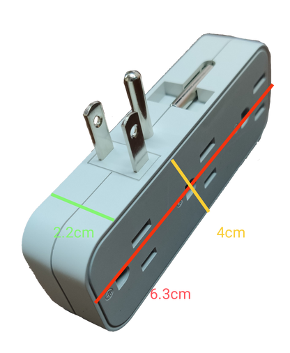 Omni 6 Gang Outlet Adaptor 10A 250V WDA-006