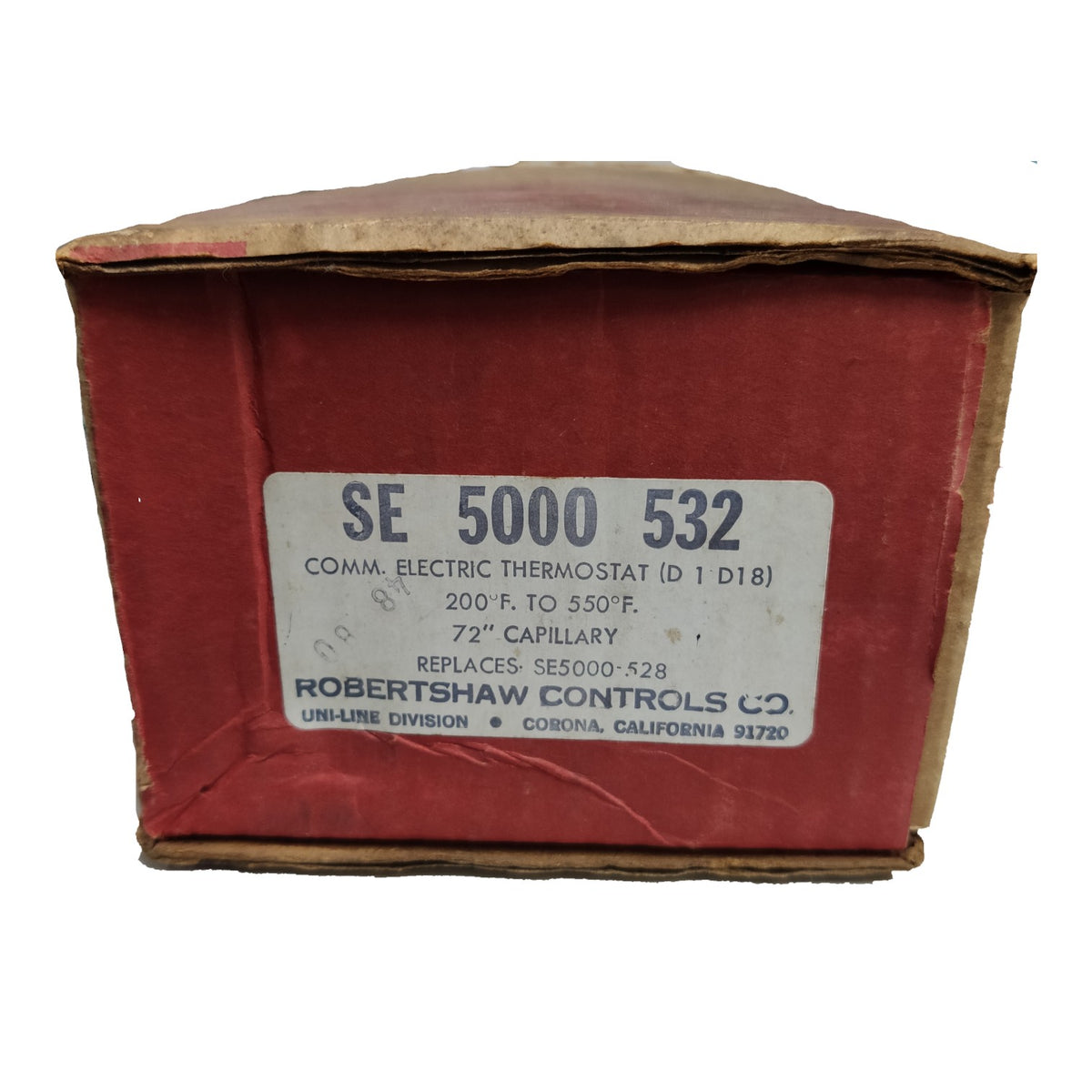 Robertshaw Thermostat 200F to 550F 72" Capillary