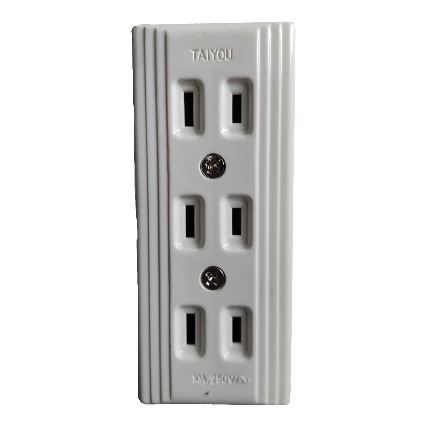 Taiyou Outlet 3 Gang Surface type for Extension, 3 Gang Flat pin Outlet