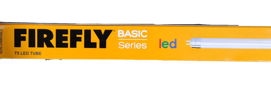 Firefly 8W LED T-5 Fluorescent Tube Daylight in Basic Series packaging for energy-efficient lighting