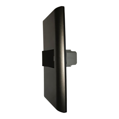 Royu 1 Gang 1 Way Switch 15A 220V with Plate Cover Dark Gray PLANO Series RMP1/RMS6-A/DG