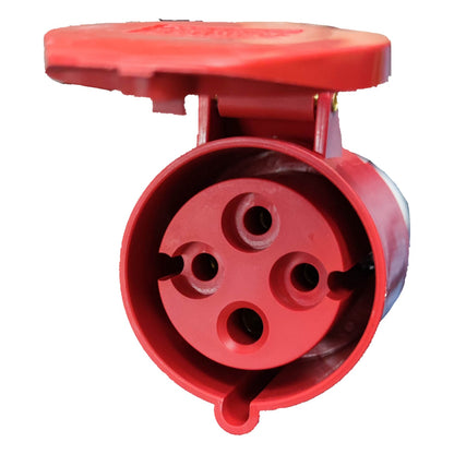 Grippes 32A 3P+E Industrial Outlet (4 Pins) 380V-415VAC Connector Type Outlet Multi Purpose Power Connector IEC309-2 #224