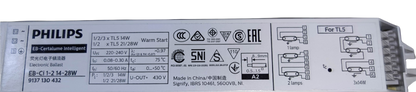 Philips Electronic Ballast 1x14W  2x14W  3x14W  1x28W 2x28W 1x21W 2x21W 220V, T-5 Ballast for 1/2/3 TL5 14W,  1/2 x TL5 21W/28W ( Philips) EB-Certalume Intelligent EB-Ci 1-2 14-28W