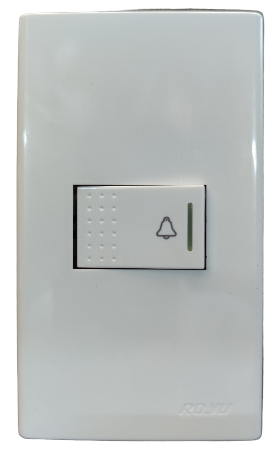 Royu Bell Switch with Plate 10A 220V white door chime button with bell symbol