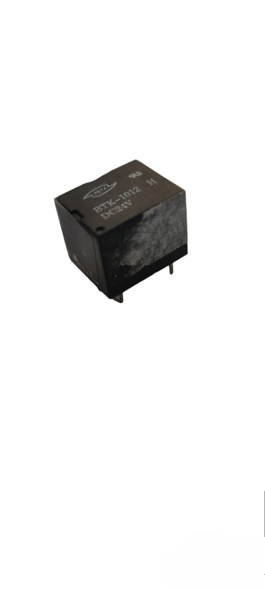 Black 24 volt relay switch 5 terminal electrical component for local circuitry parts