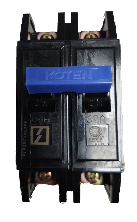 Koten 60A 2Pole 10 Kaic Circuit Breaker Bolt On HPH
