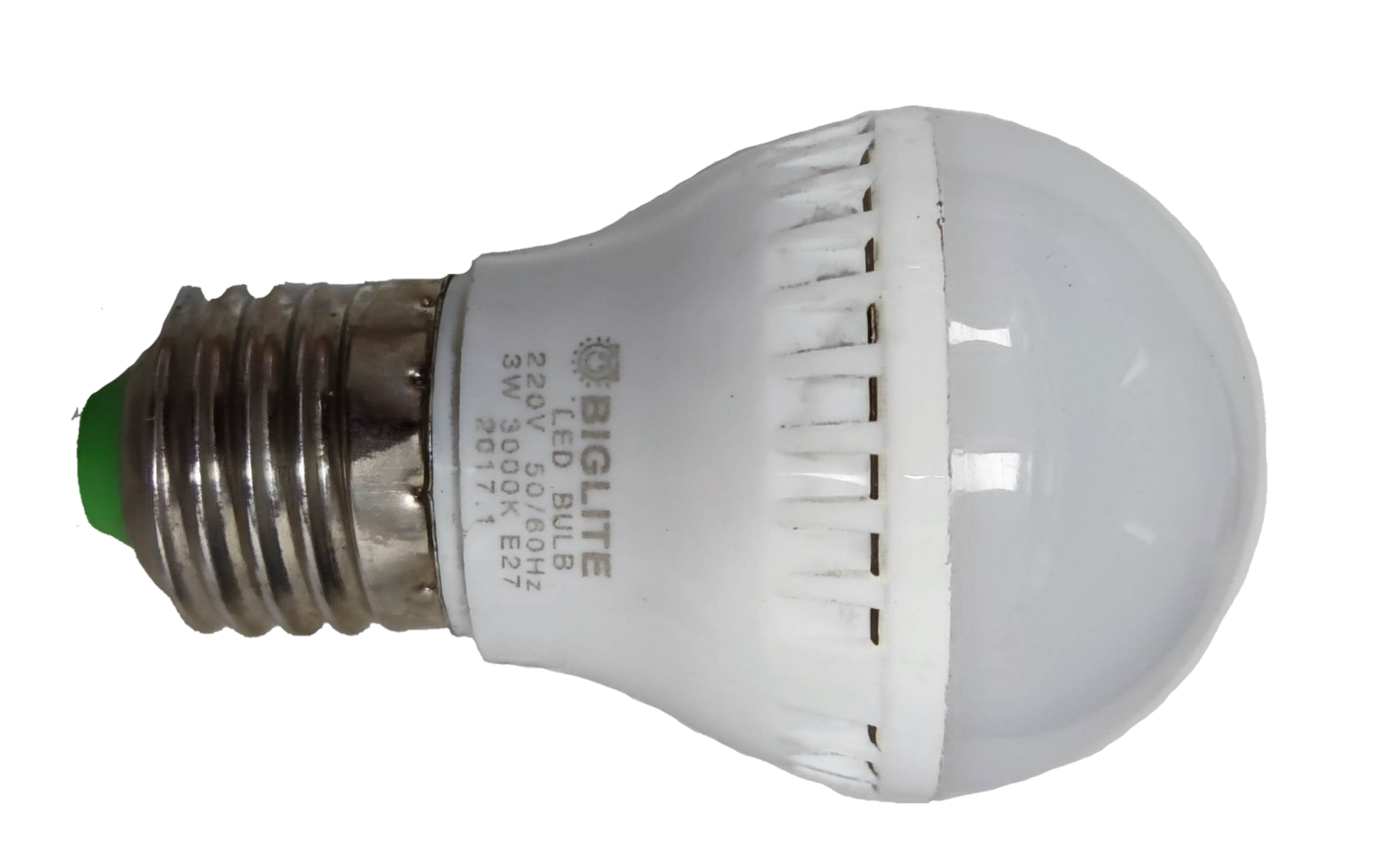 Biglite 3W LED bulb E27 warm white with frosted dome and metal screw base