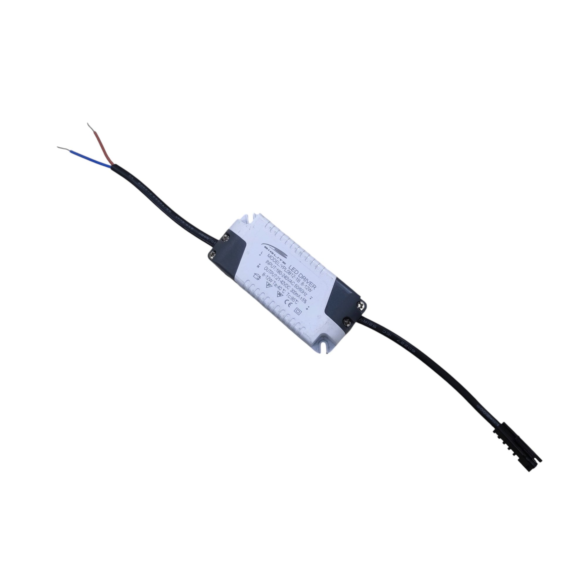 Compact white LED driver module with input and output wires for fixtures China LED Driver 8-12W Input 180-240V