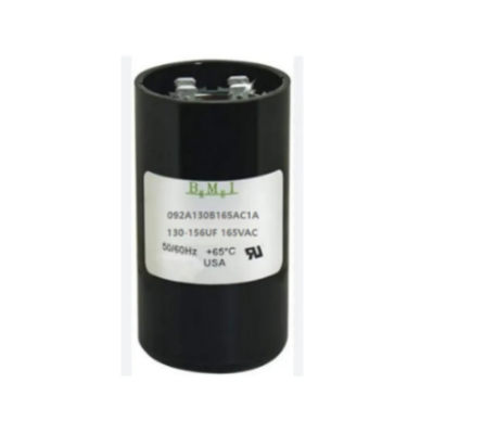 BMI 130-156MFD 165V capacitor for electrical circuit applications with durable design