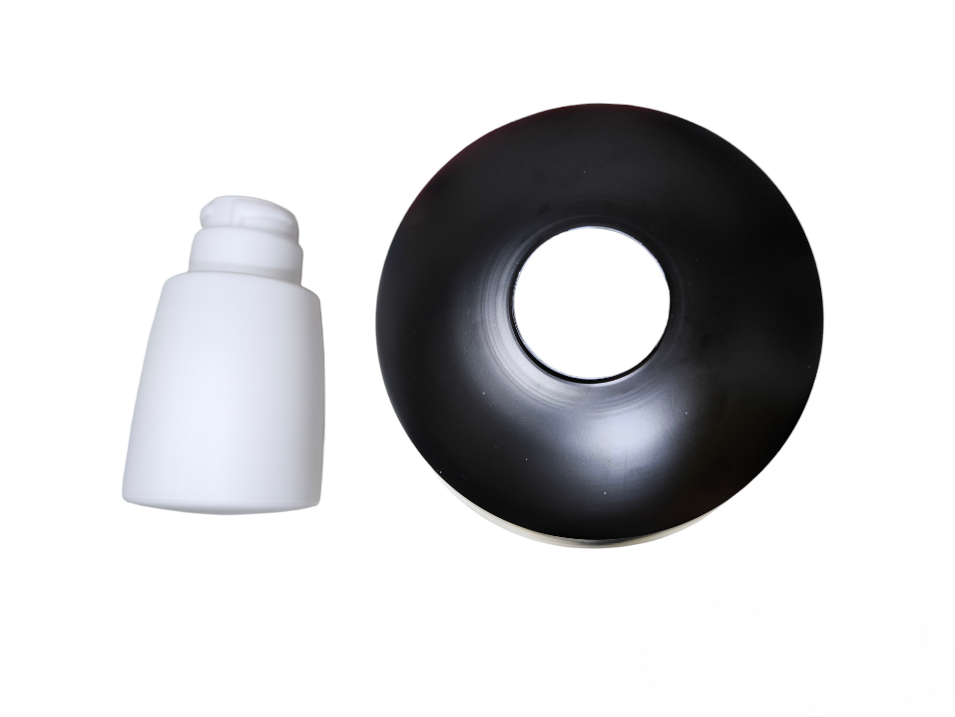 Biglite black luxe hanging lamp ceiling light components with white socket and black shade