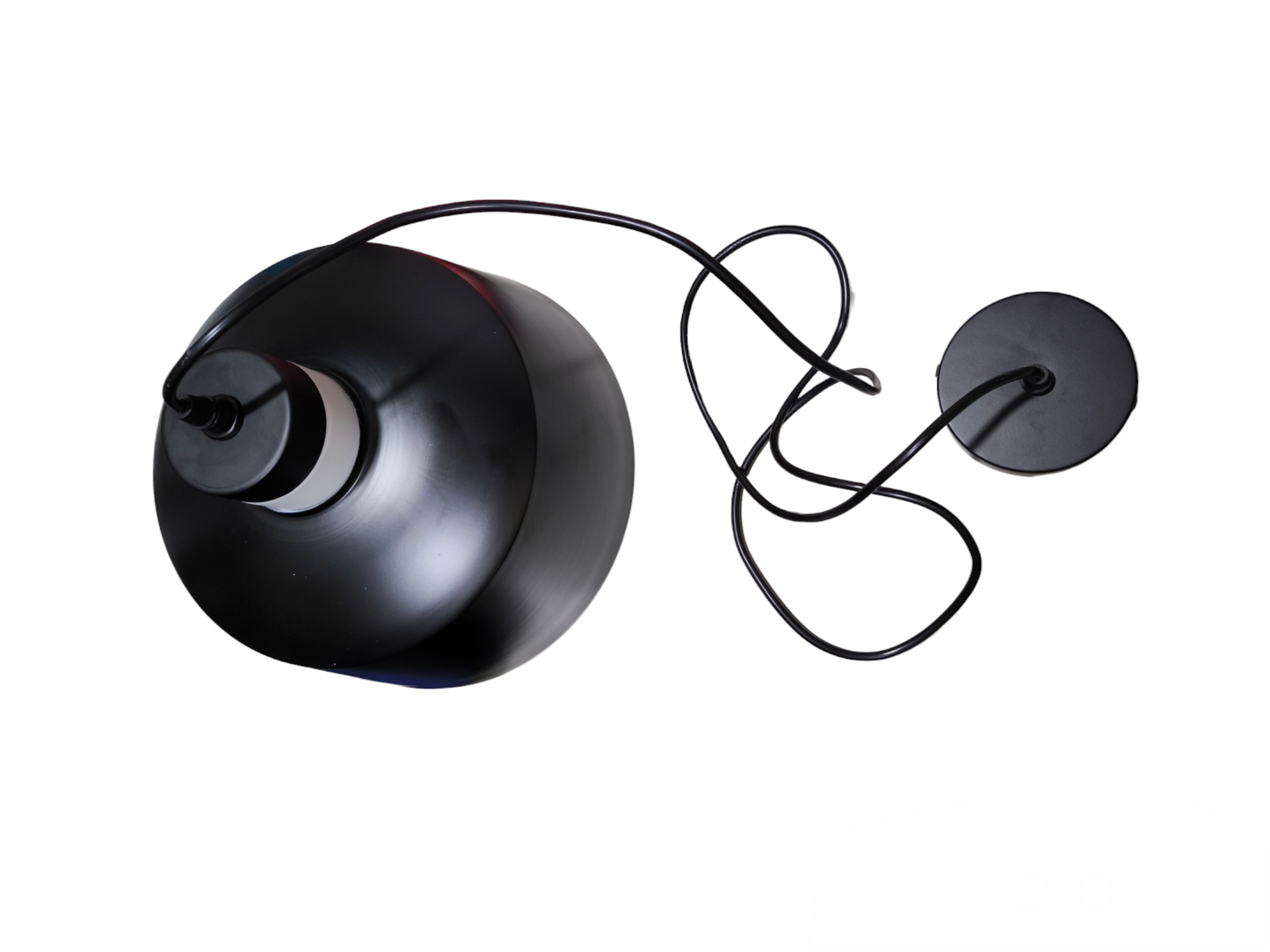 Biglite black luxe hanging lamp ceiling light with sleek modern design and adjustable cord