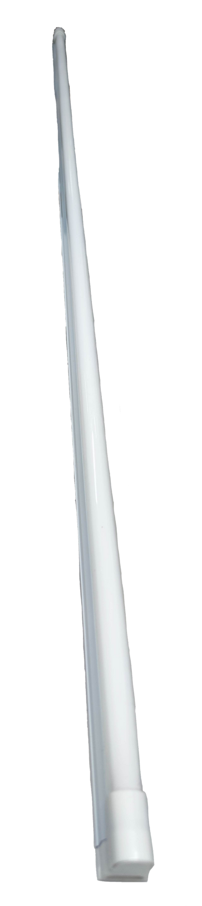Firefly blue fluorescent lamp 28 watt 220V tube light with white casing on black background