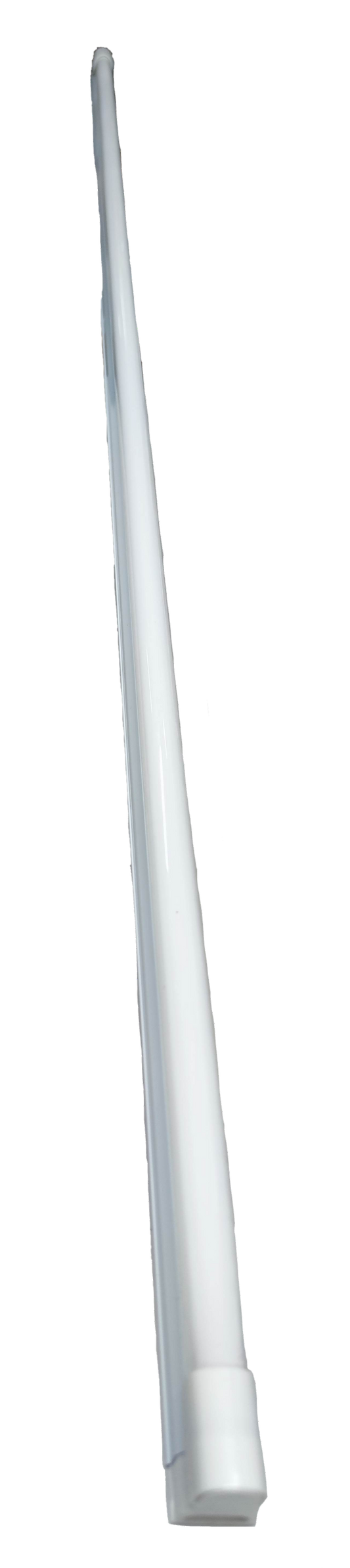 Firefly blue fluorescent lamp 28 watt 220V tube light with white casing on black background