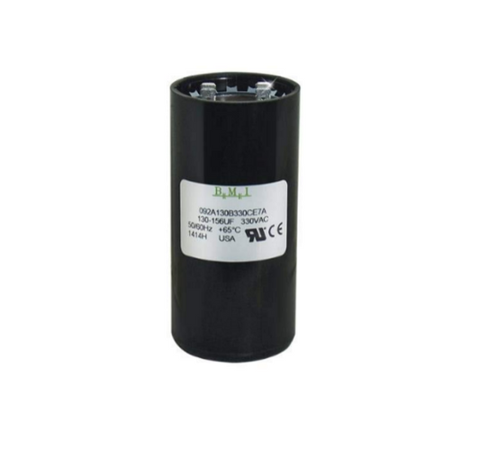 BMI motor starting capacitor 130-156UF 330V for electrical systems and machinery applications