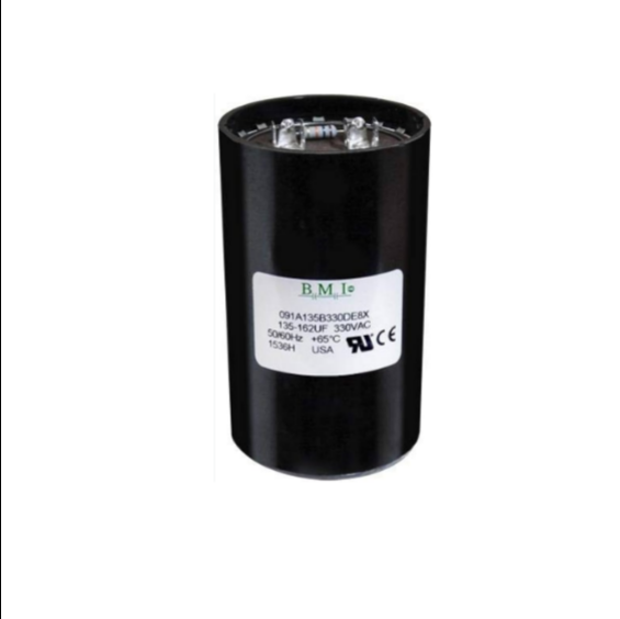 BMI motor starting capacitor 135-162uf 330v designed for efficient motor operation in electrical systems