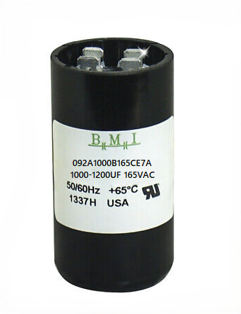 BMI 1000-1200uF Starting Capacitor 165VAC for electrical systems and machinery use